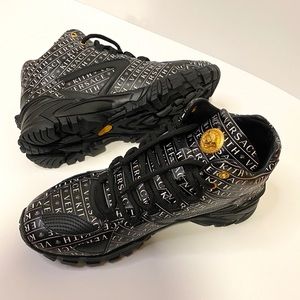 Kith x Versace Amico Trainers in Monogram Black